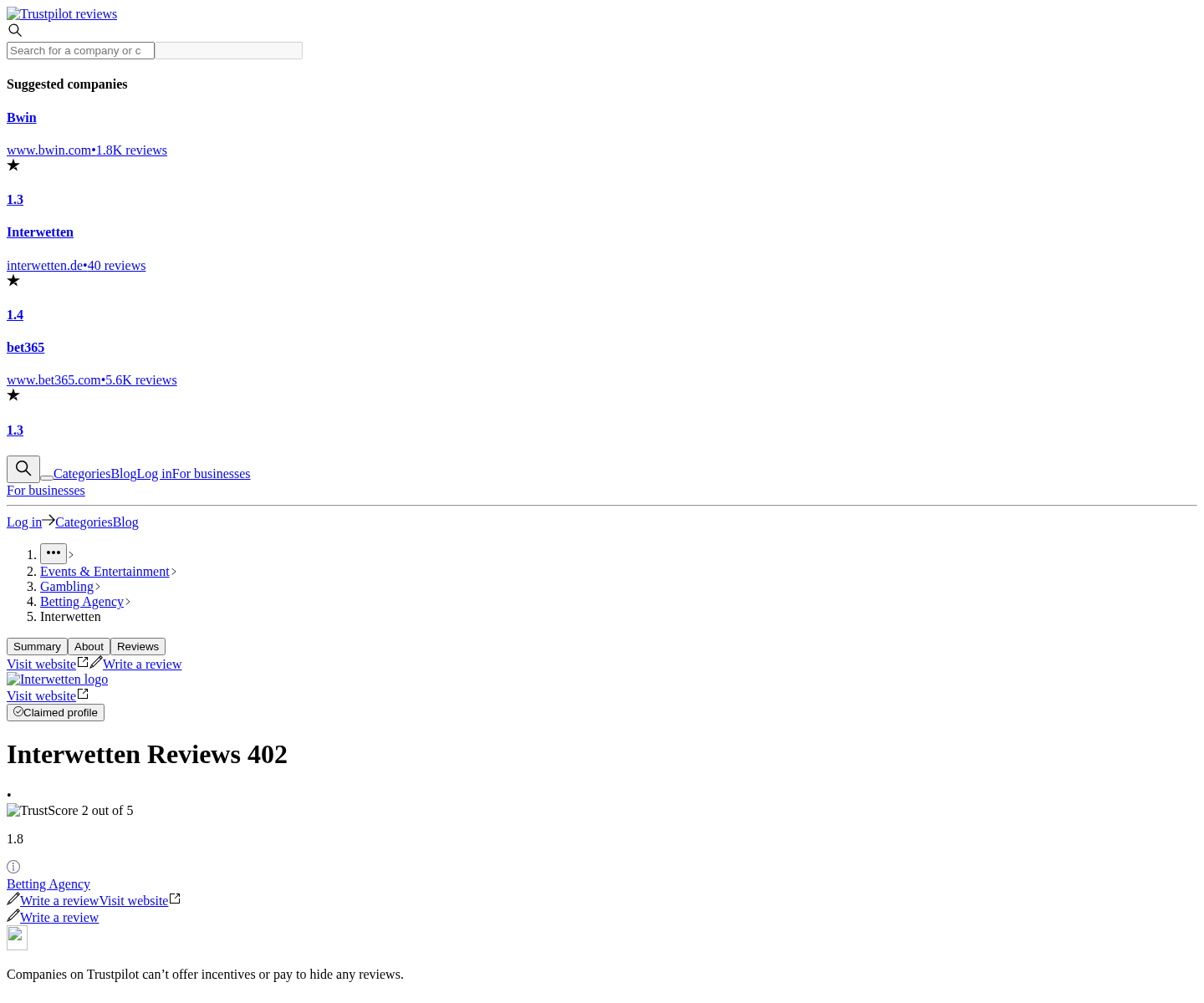 Contexto público de usuarios asociado con interwetten.com