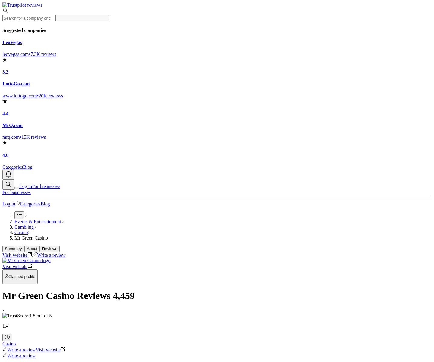 Contexto público de usuarios asociado con mrgreen.com